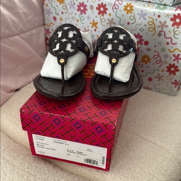 Brown Tory Burch Miller sandal - Picture 1 of 4